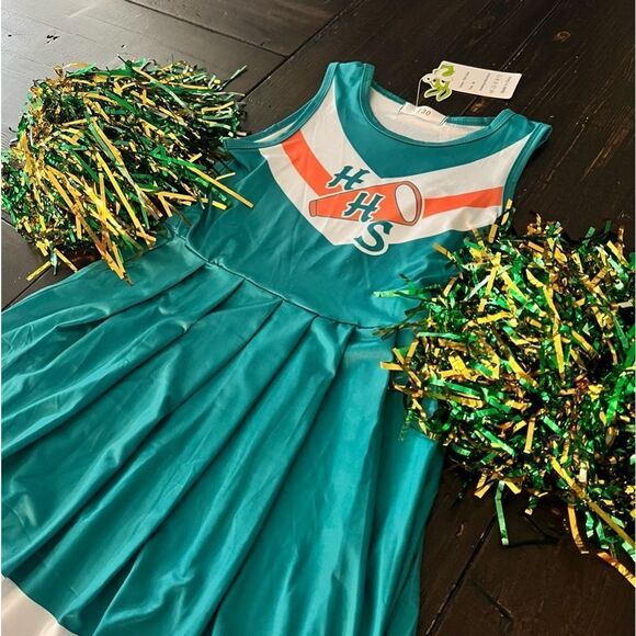 None Other - Girls Cheerleader Outfit W/ two pom-poms